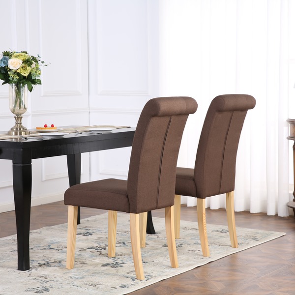 Kensington Fabric Dining Chairs Brown Chairs Warehouse