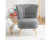 Chester Fabric Accent Tub Chair Armchair Dark Grey