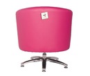 Camden Leather Swivel Tub Chair Armchair Pink
