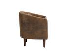 Camden Leather Air Suede Tub Chair Brown