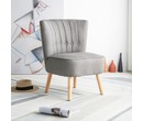 Chester Fabric Accent Tub Chair Armchair Dark Grey