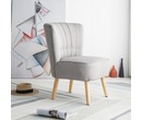 Chester Fabric Accent Tub Chair Armchair Light Grey