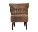 Chester Leather Air Suede Accent Tub Chair Armchair Brown