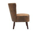 Chester Leather Air Suede Accent Tub Chair Armchair Brown