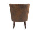 Chester Leather Air Suede Accent Tub Chair Armchair Brown