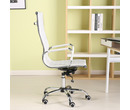 Eames Style High Back Ribbed Executive Computer Office Chair White