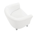 Camden Leather Tub Chair Armchair White