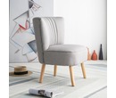 Harrogate Fabric Accent Tub Chair Armchair Light Grey