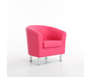 Camden Leather Tub Chair Armchair Pink