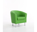 Camden Leather Tub Chair Armchair Green