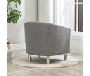 Camden Leather Tub Chair Armchair Grey